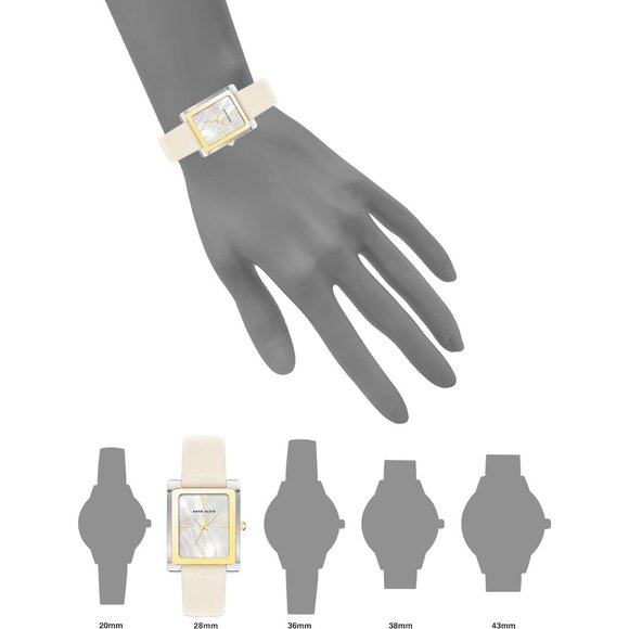 Women's Gold Tone Leather Strap Water Resistant Quartz Movement Watch - Picture 4 of 5